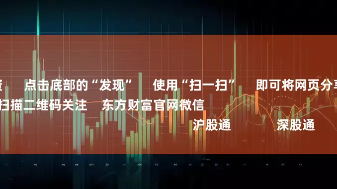 杠杆炒股配资 点击底部的“发现” 使用“扫一扫” 即可将网页分享至朋友圈 扫描二维码关注 东方财富官网微信 沪股通 深股通
