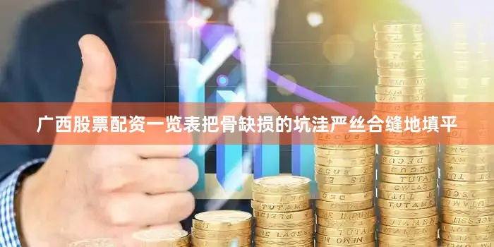 广西股票配资一览表把骨缺损的坑洼严丝合缝地填平