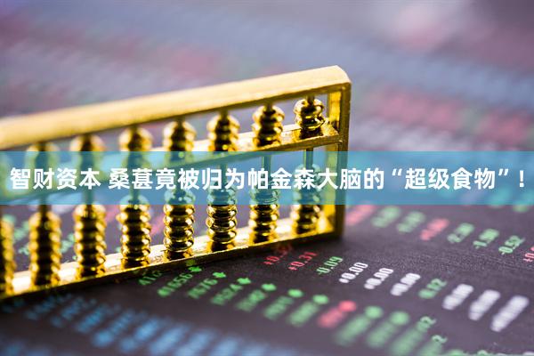 智财资本 桑葚竟被归为帕金森大脑的“超级食物”！