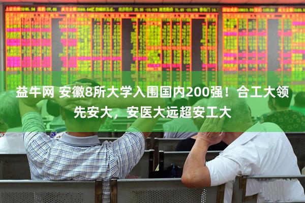 益牛网 安徽8所大学入围国内200强！合工大领先安大，安医大远超安工大